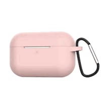 Apple Uyumlu  AirPods Pro Kılıf Zore Airbag Silikon Pembe Açık