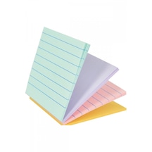 Gıpta 76X76 Magic Çizgili Pastel 4 Renk Yapışkanlı Not Kağıdı