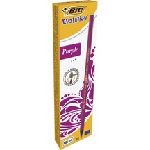 Bic Evo Purple Kursun Kal 12 Li Kutu