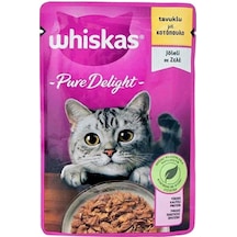 Whiskas Pouch Pure Delight Jöle İçinde Tavuklu Yetişkin Kedi Konservesi 28 Adet 85 Gr