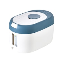 Sones Mutfak Kapalı Nem Toz Geçirmez Depolama Pirinç Kovası, Renk: Mavi 5kg