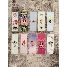 Powerpuff Girls Tasarım 10 Adet Kitap Ayraç Seti Pytkayrac137