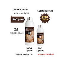 1500 G Wood Epoxy Quatro Maxi/ Kalın Döküm Şeffaf Epoksi Reçine