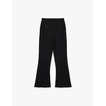 Koton Yüksek Bel Oversize Geniş Paça Modal Karışımlı Spor Eşofman Altı Antrasit 6wak40101nk