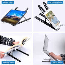 Zore F1 Ayarlanabilir Tablet Laptop Standı Gümüş