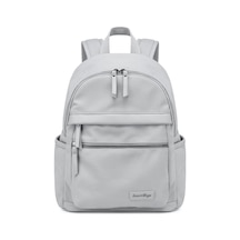 Smart Bags Twill Dimi Kumaş Kadın Sırt Çantası 3332 Gri