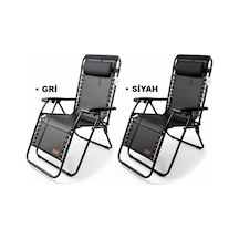 Madfox Easyrest Katlanır Şezlong Sandalye Gri
