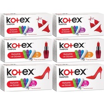 Kotex Tampon Süper - Mini - Normal 96 Lı Karma Set 6pk 16