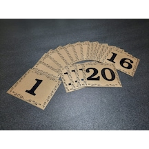 Kapı Numarası 10X12 Cm Yapışkanlı No 1'Den 20 E