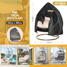 Bahçe Salıncağı Örtüsü, Rattan Salıncak Koltuk Koruma Kılıfı Brandası, Hamak Sandalye Dış Mekan
