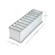 10 Bölmeli Dolap Çekmece İçi Düzenleyici Organizer Kumaş 11 X 12 Gri Tr Diğer