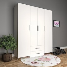 4 Kapılı Trend Gardrop Mdf Antrasit