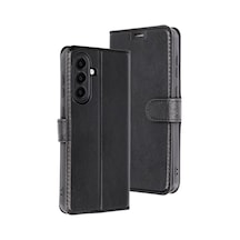Newface Samsung Galaxy A16 5g Kılıf Trend S Plus Kapaklı Kılıf - Siyah