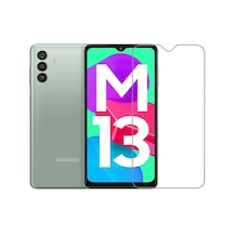 Samsung Galaxy M13 İle Uyumlu Ekran Koruyucu Şeffaf Temperli Kırılmaz Cam Ekran Koruyucu