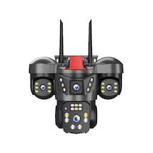 Onqam Js-w4 4x2mp Wi-fi Dış Mekan Pt Güvenlik Kamerası - 4 Lensli, Renkli Gece Görüş