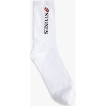 Koton The Rolling Stones Soket Çorap Lisanslı İşlemeli Beyaz 3sam80285aa 3SAM80285AA000 Beyaz