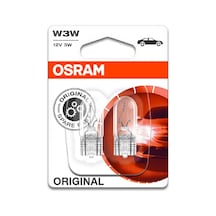 Osram X Ampul 12v 3w Dipsiz Gösterge İkili Ambalaj Blister Ambalaj, 2821-02b