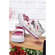 Kiko Şb 2223-28 Ortopedik Kız Çocuk Bebe Ayakkabı Sandalet Beyaz-
