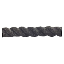 Dolphin Rope Polyester Halat 3 Kollu 22 MM Siyah