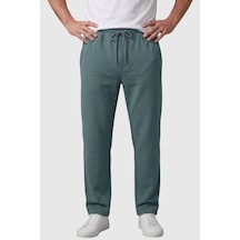 Rizzup Yeşil Baggy Style Likralı Lastikli İpli Erkek Spor Pantolon 2600262