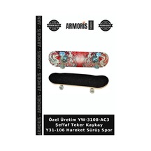 Özel Üretim Yw-3108-ac3 Şeffaf Teker Kaykay Y31-106 Hareket Sürüş Spor Çok Renkli