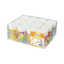 Ticon Pastel Boncuk Yıldız Karışık 12 Li (1 Paket 12 Adet)