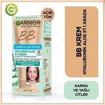 Skin Naturals Bb Krem Mucizevi Cilt Kusursuzlaştırıcı Karma/yağlı Ciltler Açık Ton, 40 Ml, 1 Paket 1 X 40 Ml Çok Renkli