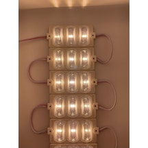 12 Volt Dar Açılı 3'lü Modül Led Gün Işığı - 5 Adet