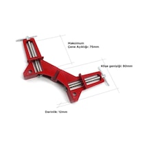 Merttools Alüminyum Köşe Mengenesi Yeni Model Mengene