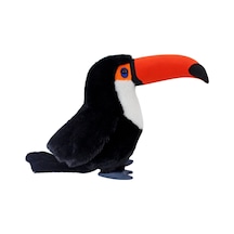Peluş Tukan Kuşu 35 Cm Siyah