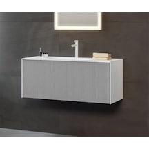 Orka Cube 80 Alt Modül + Lavabo Modul Mat Gri Diğer