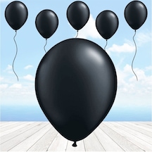 Siyah Balon. 10 Adet