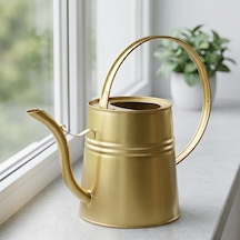 Sophia 2 Litre Metal Çiçek Saksı Sulama Kabı Modern Dekoratif Çok Amaçlı Sulak Petrol Mavisi Çok Renkli