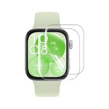 Huawei Watch Fit 3 Uyumlu 3 Adet Şeffaf Ultra Koruyucu Nano Jelat