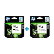Hp Cn692ae + Cn693ae 704 Siyah + Renkli Kartuş Seti Kdo