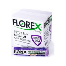Florex 60 Litre Büzgülü Lavanta Kokulu Çöp Torbası Poşeti / 65 x 70 Cm. - 10x25 Rulo / Koli