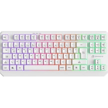 Gamebooster G75 Elya Rainbow Aydınlatmalı Beyaz Tkl Membrane Gaming Klavye