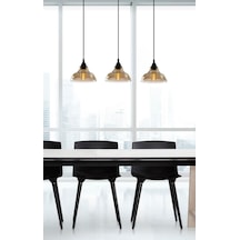Üçlü Sıralı Masa Üsütü Vintage Retro Rustik Sarkıt Avize En 60 Cm Yükseklik 100cm Myl002638 Diğer