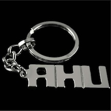 Ahu - 261 - İsimli Anahtarlık - Kmrsfres - Gümüş Rengi