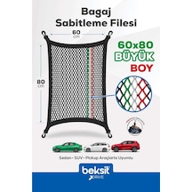 Drıve- Fiat, Alfa Romeo, Maserati Model Özel Renkli Tasarım Bagaj Sabitleme Filesi 60x80 Cm İtalya