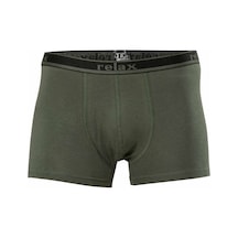 Royaleks Relax Pamuklu Esnek Erkek Boxer Haki - 1268A M