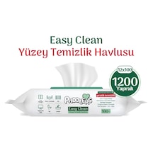 Easy Clean Beyaz Sabun Katkılı Yüzey Temizlik Havlusu 12x100 1200 Yaprak