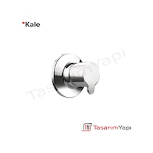 Kale D100 Ankastre Stop Valf Krom 1/2 Aç Kapa Krom