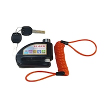 110 Db Motosiklet Alarmlı Disk Kilidi Hatırlatma Kablolu Yuvarlak Ve Düz Kilit