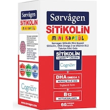 Sorvagen Mini Kapsül Sitikolin, Dha Omega 3 Ve B12 - 60 Kapsül