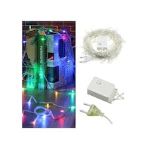 Renkli Dekor Lambası, 10 Metre, 100 Led, Canlı Ve Şık Aydınlatma Dekoru Çok Renkli