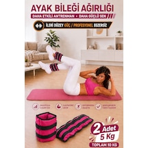 Spor Byfit 5 Kg x 2 Adet Pembe El veya Ayak Bileği Ağırlığı Pembe