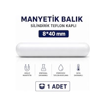 Manyetik Balık Silindirik Teflon Kaplı 8 40mm - 1 Adet