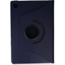 Newface - 894 - Samsung Galaxy Uyumlu Tab A9 Plus Kılıf 360 Tablet Deri Kılıf - Aconcept - - Lacivert