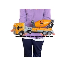 İnşaat Metal Beton Mikseri Işıklı Sesli Büyük Boy Çocuk Mühendisliği Eğitici Oyuncak